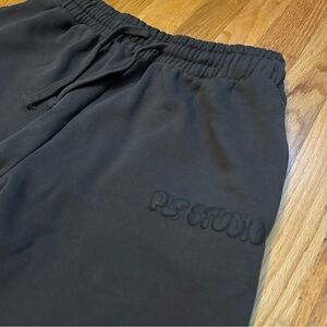 PrettyLittleThing Charcoal Grey Straight Leg Sweatpants Size M Drawstring